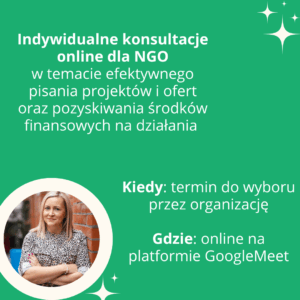 Indywidualne konsultacje dla NGO